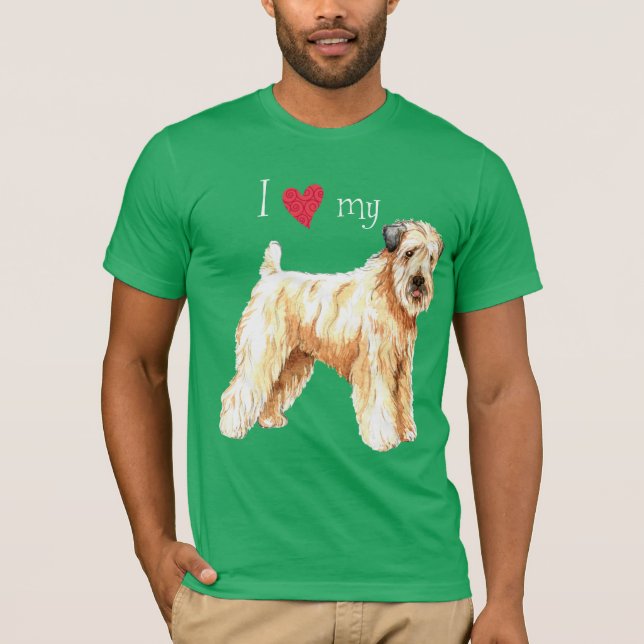 I Love my Soft Coated Wheaten Terrier T-Shirt (Front)