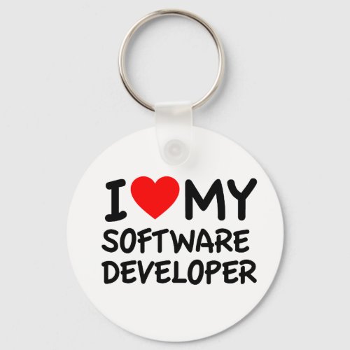 I love my Software Developer Keychain