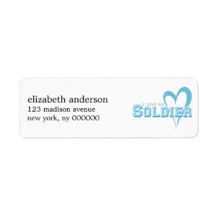 I love my Soldier Address Labels
