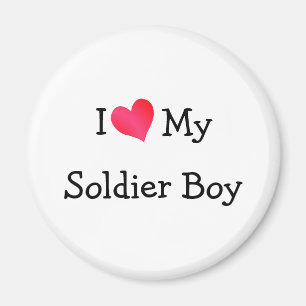 I Love My Soldier Boy Magnet