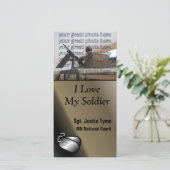 I Love My Soldier Custom Photo Military (Standing Front)