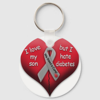I love my son but Hate Diabetes Keychain