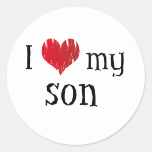 Love My Son Stickers - 100% Satisfaction Guaranteed | Zazzle