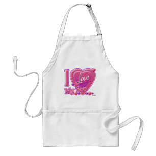 I Love My Son pink/purple - heart Adult Apron