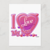 I Love My Husband Postcard