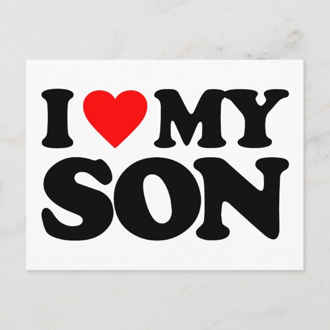 I LOVE MY SON POSTCARD (Front)