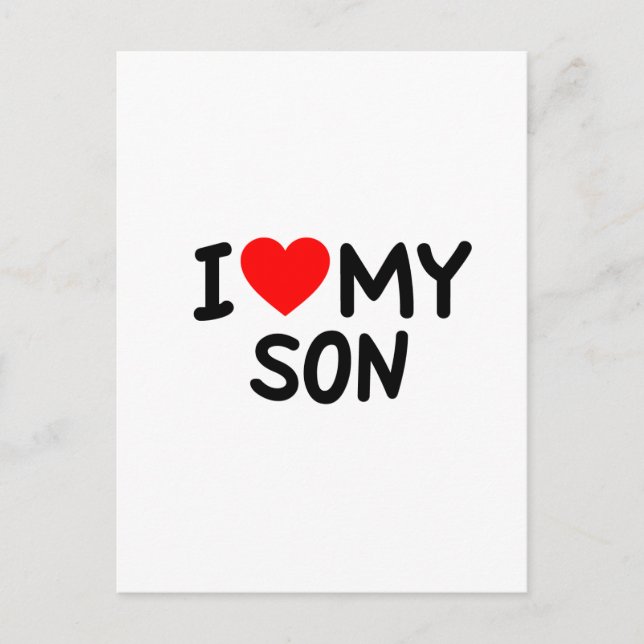 I love my Son Postcard (Front)