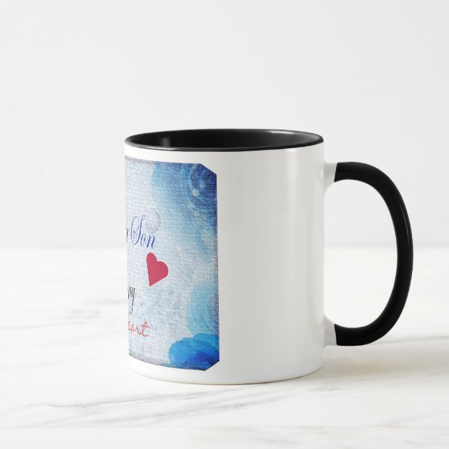 I Love my son with all my heart coffee mug. Mug (Right)