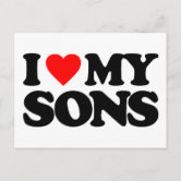 I LOVE MY SON POSTCARD | Zazzle display picture 3