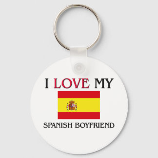I Love My Spanish Boyfriend Keychain