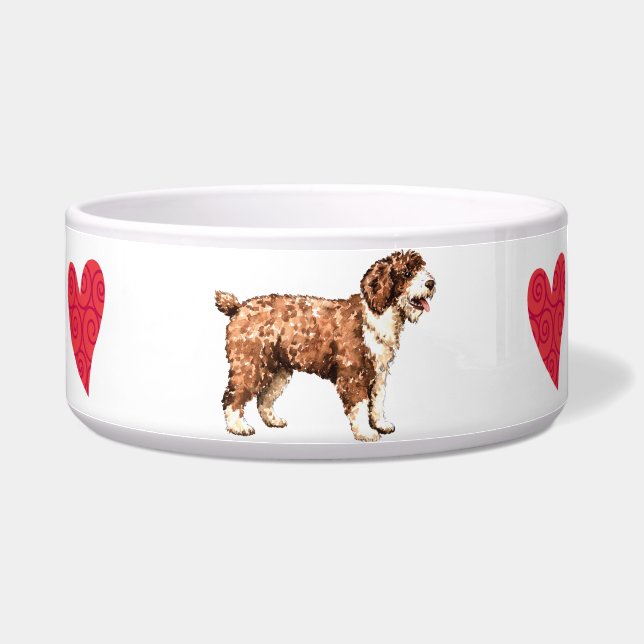 I Love my Spanish Water Dog Bowl (Right)