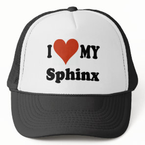 I Love My Sphinx Cat Products Trucker Hat