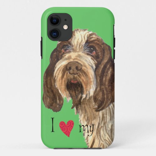 I Love my Spinone Italiano iPhone 11 Case