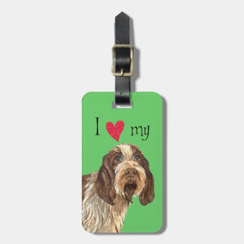 I Love my Spinone Italiano Luggage Tag