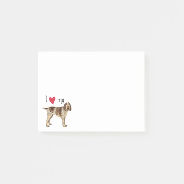 I Love my Spinone Italiano Post-it Notes (Front)