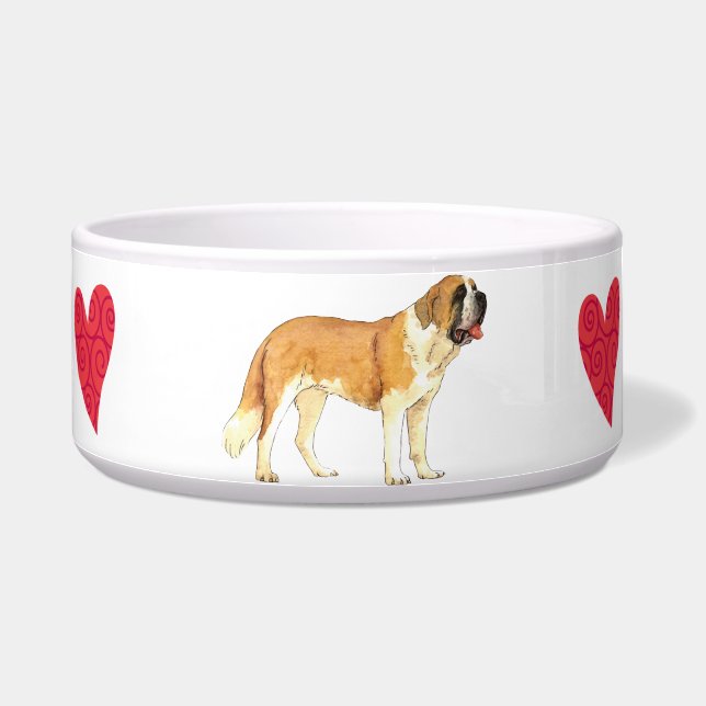 I Love my St. Bernard Bowl (Right)