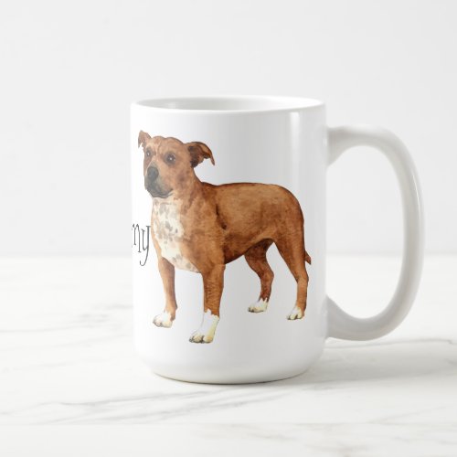 I Love my Staffordshire Bull Terrier Coffee Mug