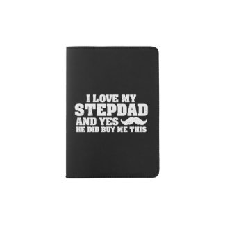 I Love My Step Dad Passport Holder