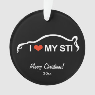 I Love My STI - Subaru WRX Impreza STI Ornament