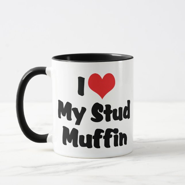 I Love My Stud Muffin Mug (Left)