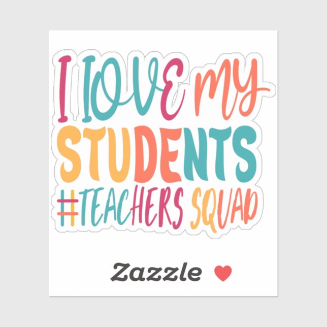 I LOVE MY STUDENTS. STICKER (Sheet)