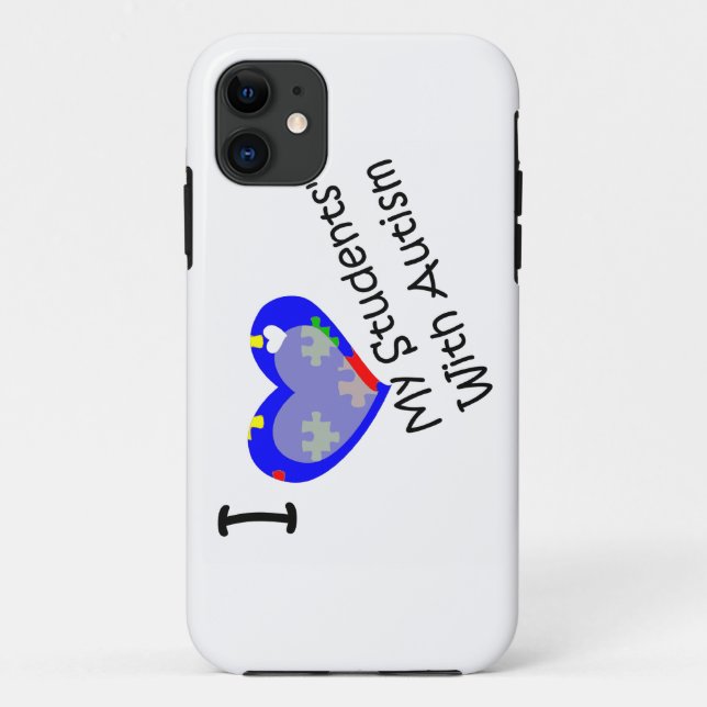 I Love My Students With Autism iPhone 5 Case (Back)