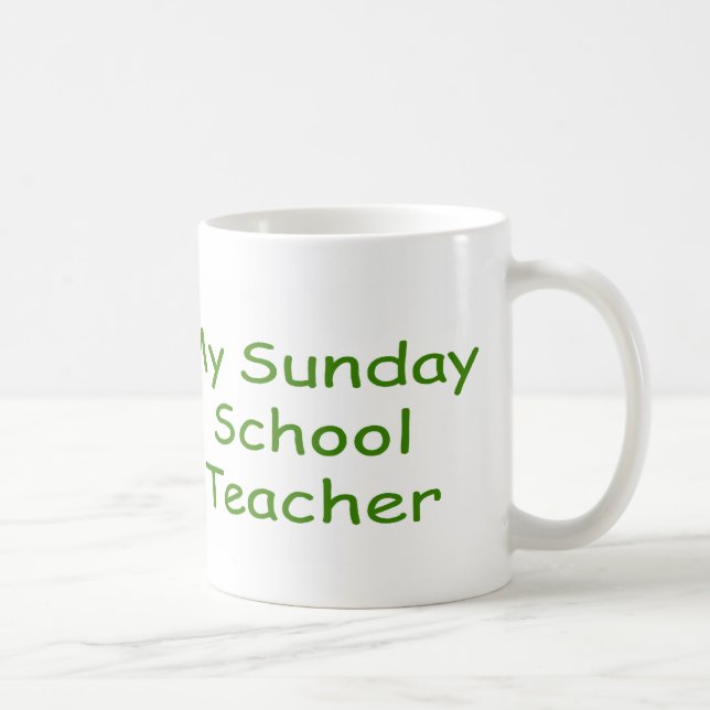 I Love My Sunday School Teacher Coffee Mug (Right)