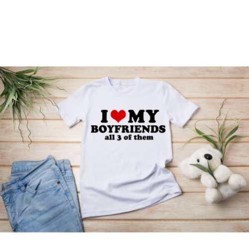 I Love my super boyfriends T_Shirt