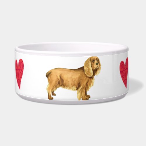 I Love my Sussex Spaniel Bowl