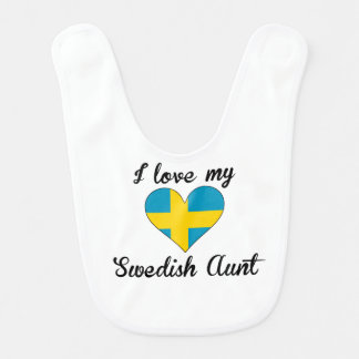 I Love My Swedish Aunt Baby Bib