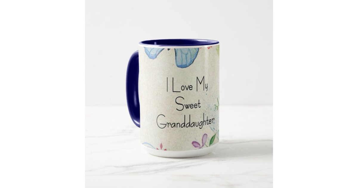 Love Is Welcoming A Grandchild Personalized Latte Mug 16 oz.- White