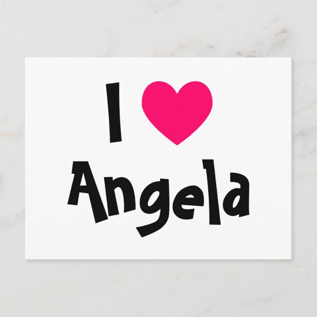 I Love My Sweetie Postcard (Front)