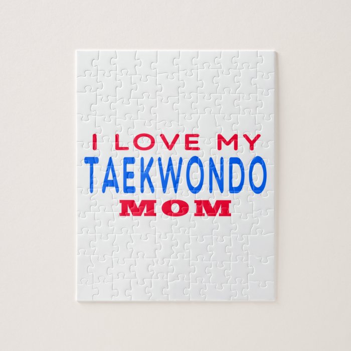 I Love My Taekwondo Mom Puzzles