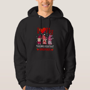 I Love My Teaching Assistant Gnomies Valentine's D Hoodie
