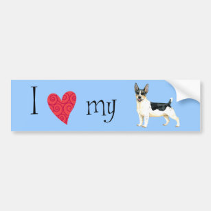 I Love my Teddy Roosevelt Terrier Bumper Sticker