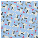 I Love my Teddy Roosevelt Terrier Fabric