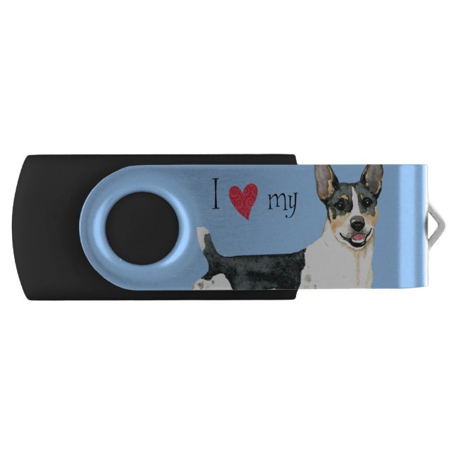 I Love my Teddy Roosevelt Terrier Flash Drive (Front)