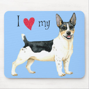 I Love my Teddy Roosevelt Terrier Mouse Pad