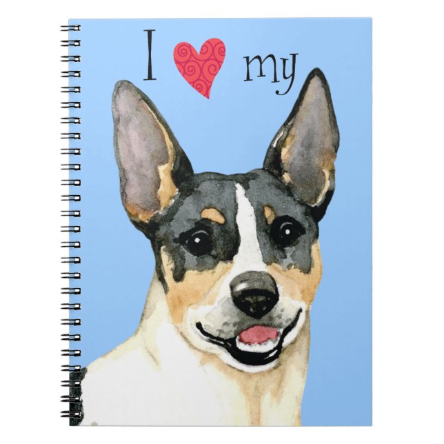 I Love my Teddy Roosevelt Terrier Notebook (Front)