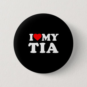 I Love My Tia Heart Family Grandma Long Sleeve Button