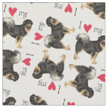 I Love my Tibetan Mastiff Fabric