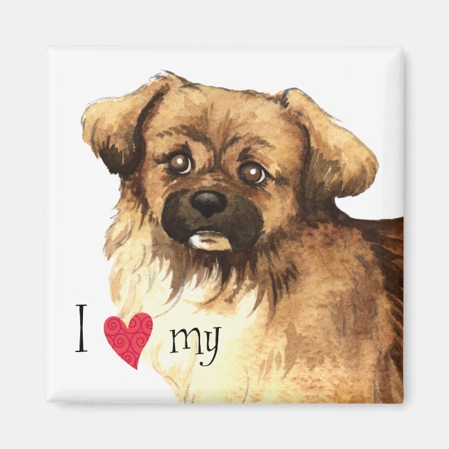 I Love my Tibetan Spaniel Magnet (Front)