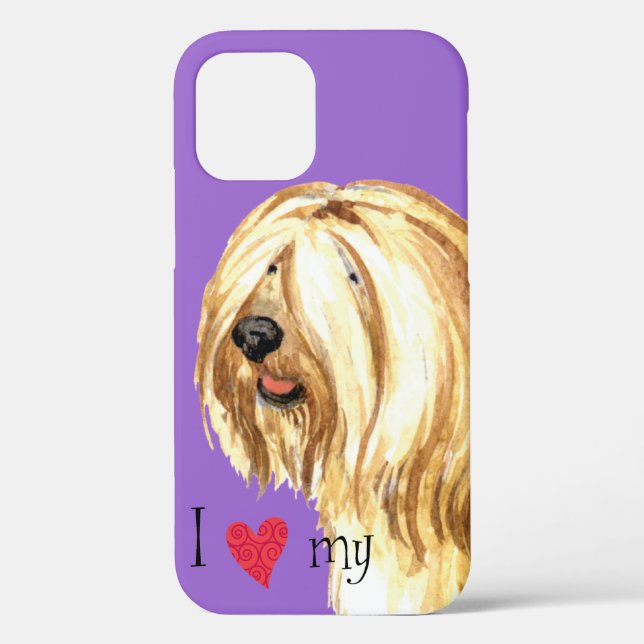 I Love my Tibetan Terrier Case-Mate iPhone Case (Back)