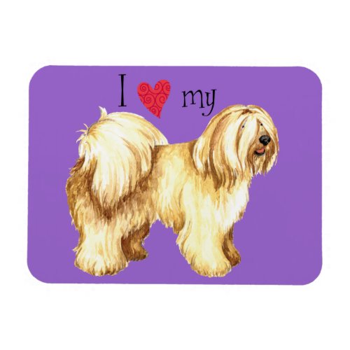 I Love my Tibetan Terrier Magnet