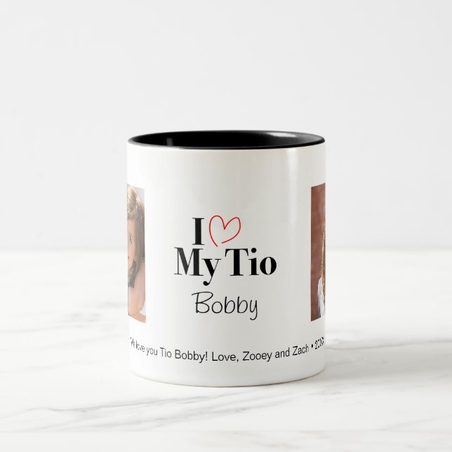 I Love my Tio 2 Photo Custom Mug (Center)