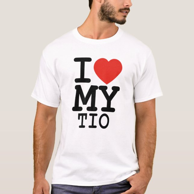 I Love My Tio Family Matching Valentines Day T-Shirt (Front)