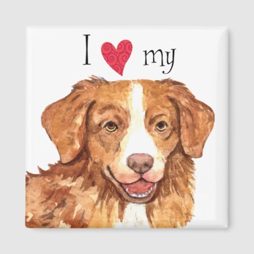 I Love my Toller Magnet