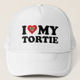 I Love My Tortie Trucker Hat