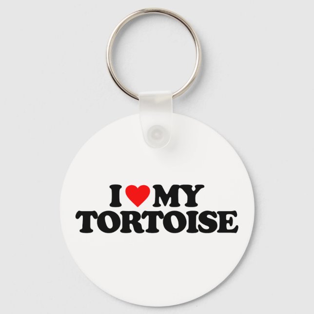 I LOVE MY TORTOISE KEYCHAIN (Front)