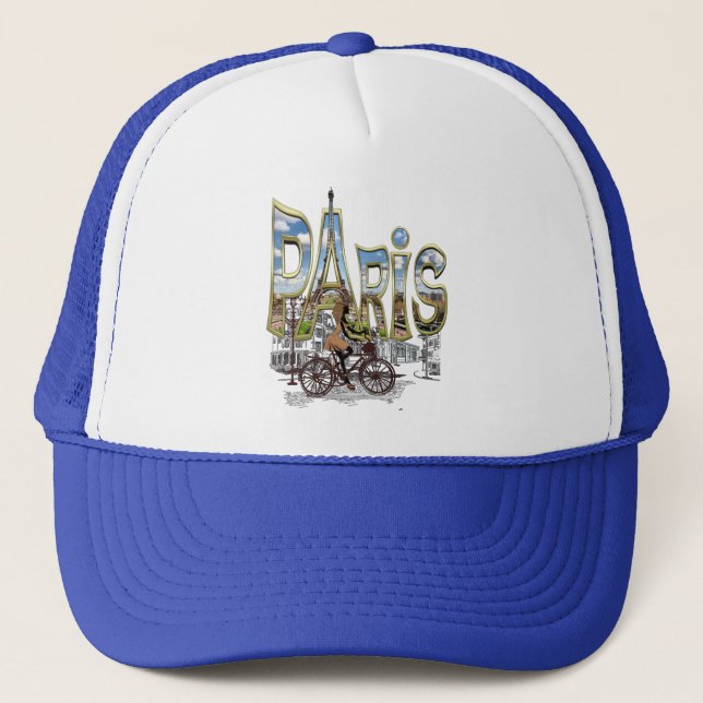 I love my tour-de-France Paris memories Trucker Hat (Front)